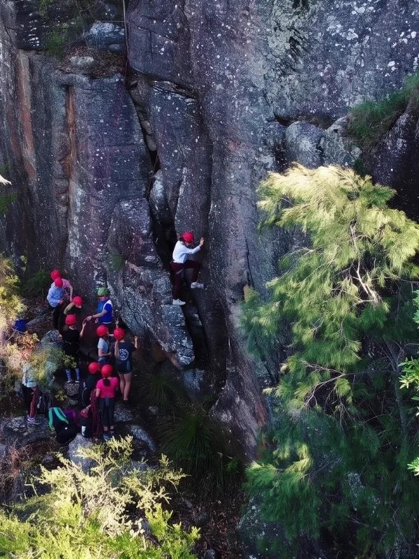 Students on a multi-day expedition