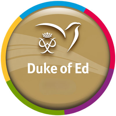 Duke of Ed Gold Award badge